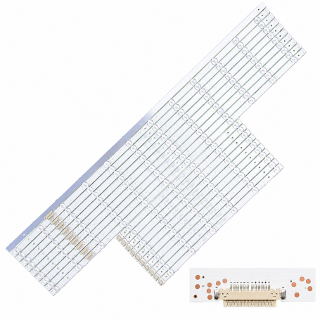 Barras Led para TV Hisense LB65085 V0 JHD650X3U81-TA-2019121301 65Q7 65Q7G 65H8G BRANCO