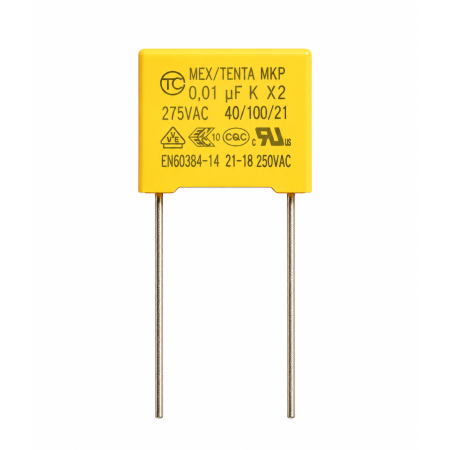 CONDENSADOR POLIPROPILENO 275VAC 104K 0.01uF