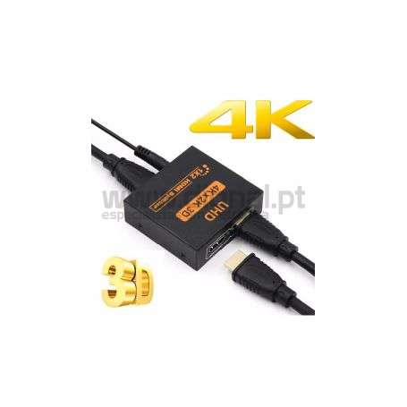 REPARTIDOR HDMI 2 SAÍDAS 4K