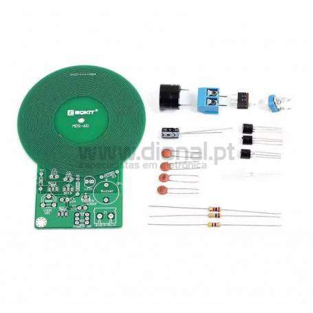 Kit Detector de Metais DC 3V - 5V 60mm