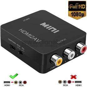 Conversor HDMI para AV 3 RCA PRETO