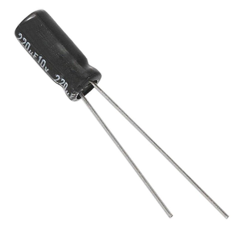 Lot De 10 Condensateurs Chimiques 220uF 10V NICHICON - NOS (New Old Stock) - Neufs