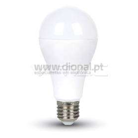 LÂMPADA LED E27 17W 100W LUZ QUENTE 1800LM A65 ALLROUND