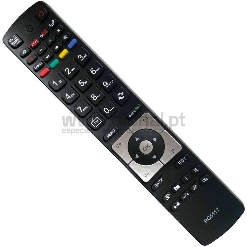 VINABTY RCA48105 Telecomando di ricambio per Hitachi 32HB4T01B 22HB11T06U 24HB1W05A 24HB4C05 39HB4C01H 43HB4T02 49HK4W04 32HBC01C per JVC LT24VH30K LT32VF42K LT32VH42K LT39VH42K LT50VF30K 32FHB4210