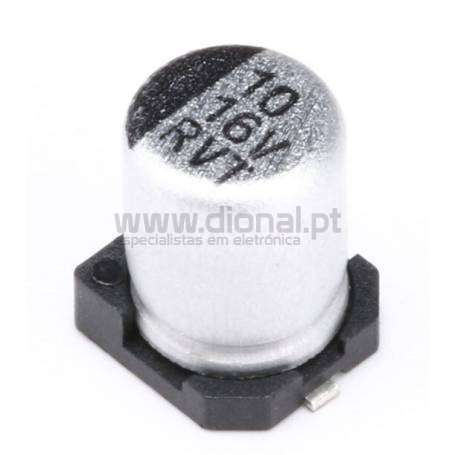 CONDENSADOR ELECTROLITICO ALUMINIO SMD 10UF 16V