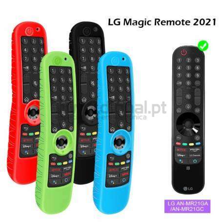 Capa de Silicone Protetor para Comando TV LG MR21GA, MR21GC