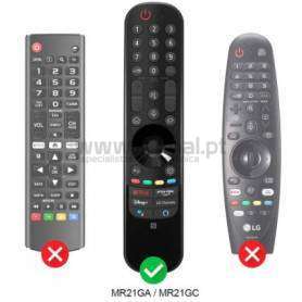 Capa de Silicone Protetor para Comando TV LG MR21GA, MR21GC