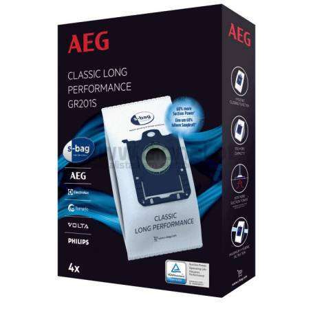 Embalagem De Sacos (X4) Para Aspirador AEG, Electrolux