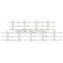 Barras de Led para TV Grundig 49VLX7850 49GDU7500B  49GUB7066 Arcelik 49 clarityWCE60601-AB WCK60601-AB