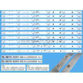Kit de barras para tv TCL 50C715X1 YHE-4C-LB5006-YH15J YHF-4C-LB5006-YH16J TCL-50C715-3030FC