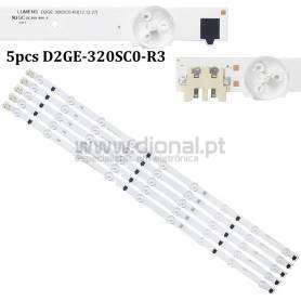 Barras para TV LED SAMSUNG D2GE-320SC0-R3 2013SVS32 UE32F4000AW  UE32F6100AWXXC  UE32F6400AW UE32F5500AWXXC  UE32F5000AW