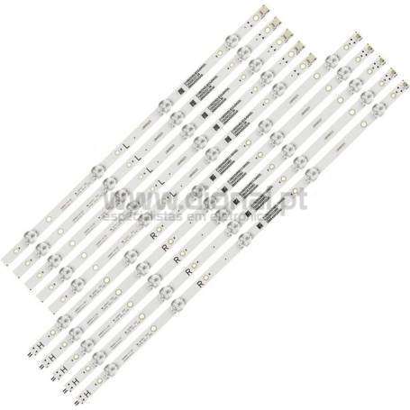 Tiras de led para TV Philips 49PUS6262 49PUS6412 49PUS6162 49PUS7503 49PUS7505 49PUS7503 LB49023 V0 LB49023 V1