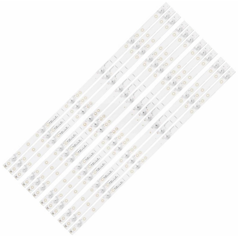 12 Barrettes LED Pour Rétroéclairage TV Hisense H65A6140 - Neuf, Compatibilité Garantie
