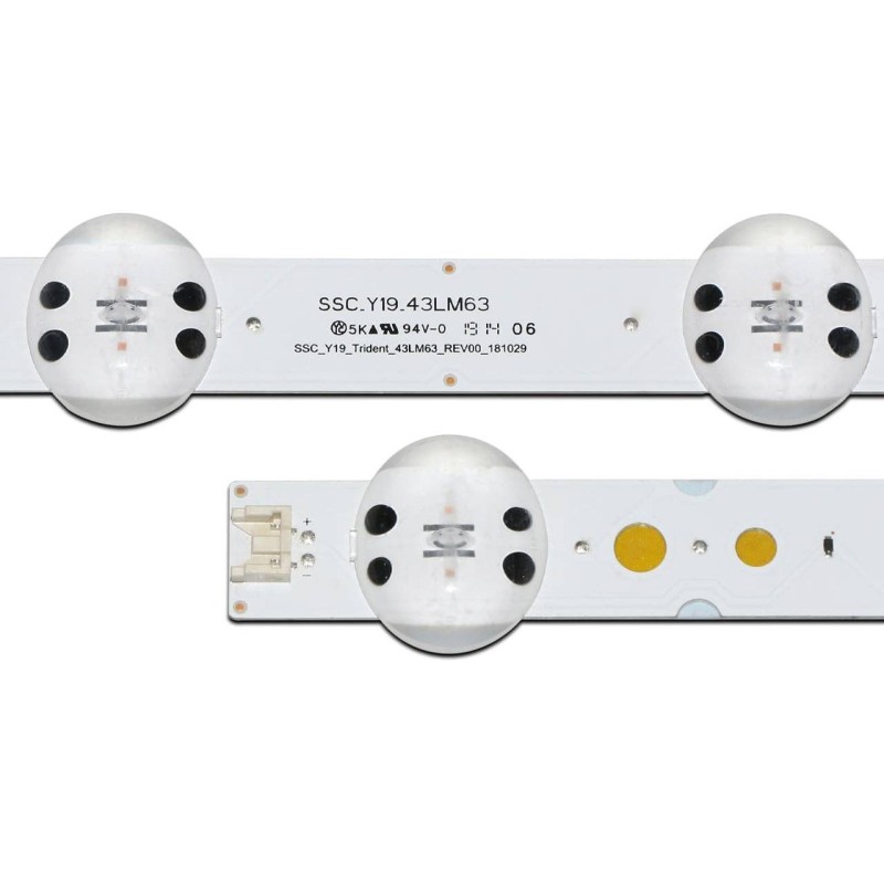 Kit Strisce LED 1/3TV Per TV 43" – 5 LED 423mm Per LG 43LM6300, 43LM6300PUB, HC430DU - 2