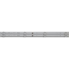 Faixa de luz de fundo LED para TV GRUNDIG 24VLE4820 conjunto 2 peças ShineOn M08-BD23630-0401N-4018A