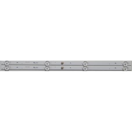 Faixa de luz de fundo LED para TV GRUNDIG 24VLE4820 conjunto 2 peças ShineOn M08-BD23630-0401N-4018A