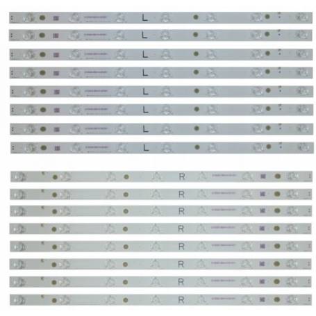 Fitas de led tv PANASONIC TB5509M V0 TB5509M V1 CX-55S0VEOM CX-55S0VEON TX55DS500B TX55DS500E TX55DX600E TX55DX600