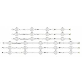 Barras de Led para TV Grundig 49VLX7850 49GDU7500B  49GUB7066 Arcelik 49 clarityWCE60601-AB WCK60601-AB