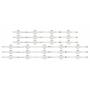 Barras de Led para TV Grundig 49VLX7850 49GDU7500B  49GUB7066 Arcelik 49 clarityWCE60601-AB WCK60601-AB