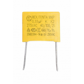 CONDENSADOR POLIPROPILENO 275VAC 334K 0.33uF
