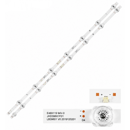 Barras Led para TV Hisense JHD396X1F01 LB39601 CRH-BX40X1303008029CAREV1.0 40A45H 40AE5000F 40A5600F 40A4HV 40A5100F