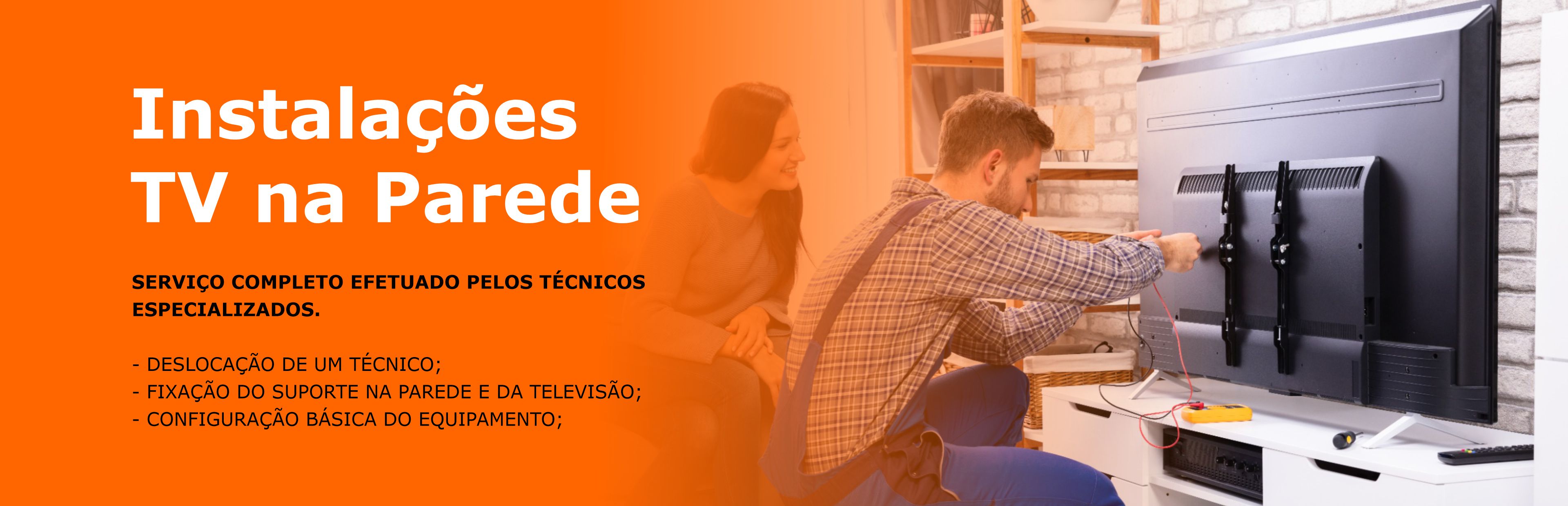 instalação tv na parede